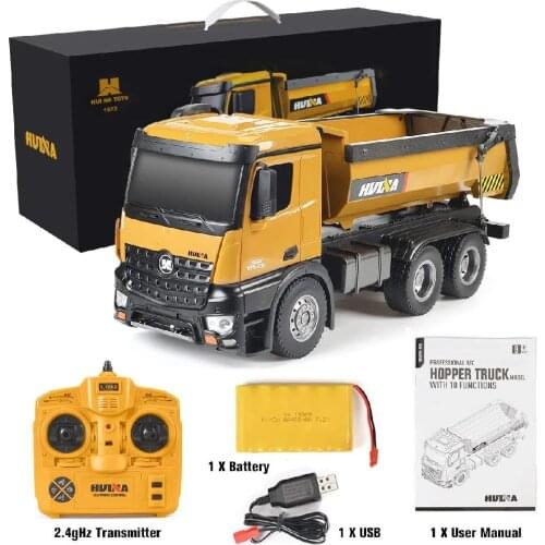 1:14 4WD RC Car Remote Control 2.4G Radio Control RC Car Toy Dirt Dump Truck Engineering Series Load Dump Truck Toy