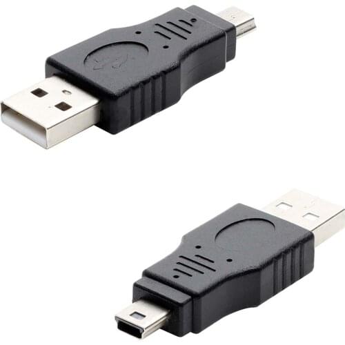 10pcs USB 2.0 A Male to Mini USB 5 Pin Male Connector Adapter - ad04