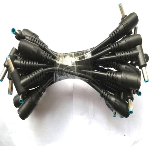 10pcs/lot DC 7.4X5.0mm Female to 4.5x3.0mm Male Power Adapter Cable for HP DELL