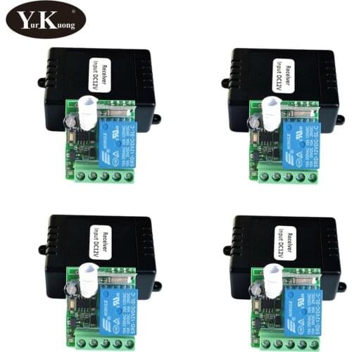 433.92MHz 315MHz Remote Control Switch DC 12V 10A Relay Contact access control lock system wireless switch smart home Learning