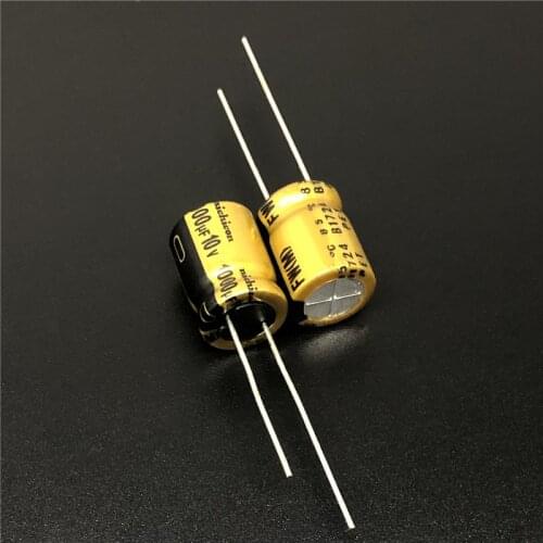 5Pcs/50Pcs 1000uF 10V NICHICON FW Series 10x12.5mm 10V1000uF HiFi Audio Capacitor