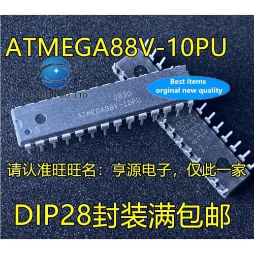 5PCS ATMEGA88V ATMEGA88PA-PU ATMEGA88V-10PU microcontroller chip supply in stock 100% new and original