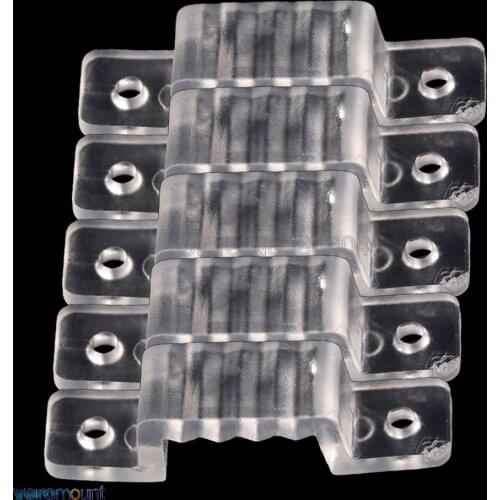 50pcs LED Fixing Silicone Mounting Clips Buckles Clamps for 220V 5050 2835 Waterproof LED Strip Light Tape NO SCREWS