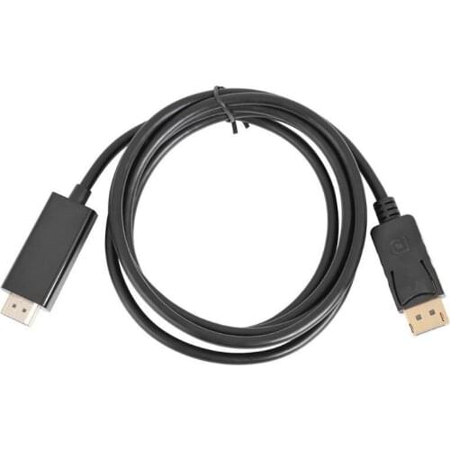 1.8m DP to HDMI Adapter Cable Male to Male HD1080P DisplayPort to HDMI Cable