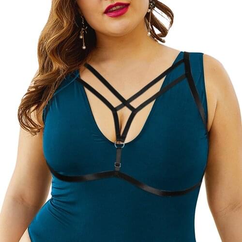 Bdsm Erotic Lingerie Plus Size Shoulder Straps Body Harness Womens Adult Games Underwear Goth Clothing Chest Bondage Suspenders