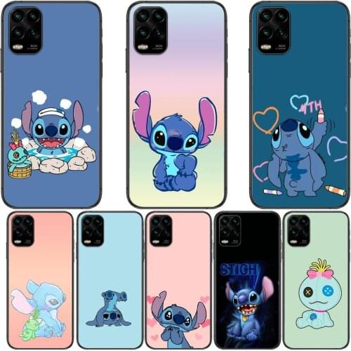 Stitch Naughty cartoon Phone Case For XiaoMi Redmi Note 11 10 9S 8 7 6 5 A Pro T Y1 Anime Black Cover Silicone Back Pre style co