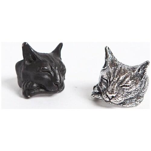 HOT Newest Listed Cute Retro Lazy Cat Ring Pet Ring Gift Idea