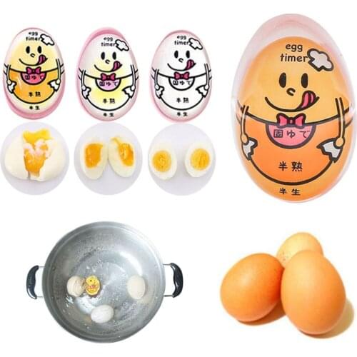 Kitchen poached egg timer creative color runny egg poached egg reminder for children and students Changes Color When Boiled Egg