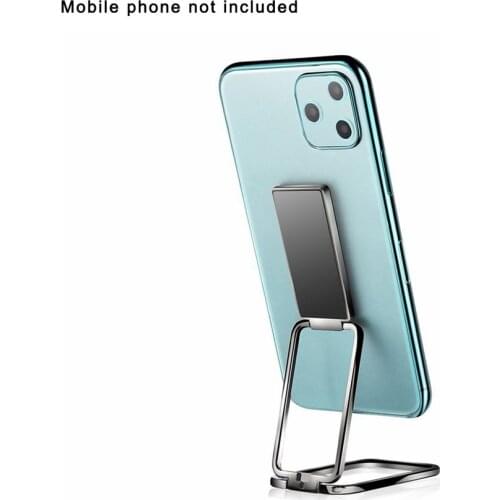 Square Foldable Phone Holder Ring Buckle Retractable Desktop Phone Holder Magnetic Car Mobile Metal Phone Holder