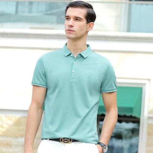 2020 Summer Business Men Polo Shirts solid Polos Short Sleeve Casual Polo Shirts
