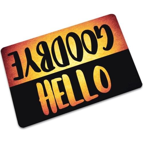 New Hello Door carpet Outdoor Entrance Welcome Pad Soft Rubber Thin Rug Doormat Indoor Bathroom Kitchen Carpet Floor Mats