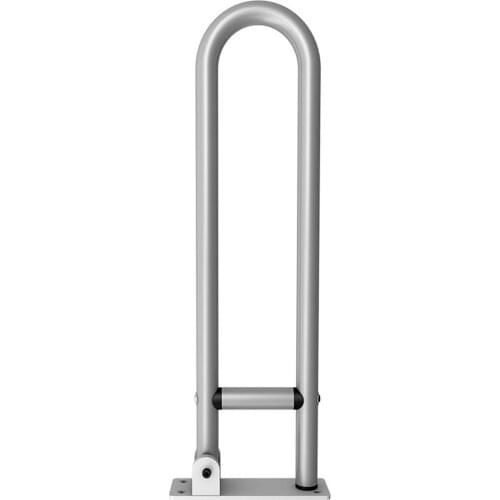 Aluminum Alloy Handrail Toilet Anti-Fall / Anti-Slip Bathroom Handrail Flip-Up Safety Handrail Screw-In Safety Grab Bar Handle