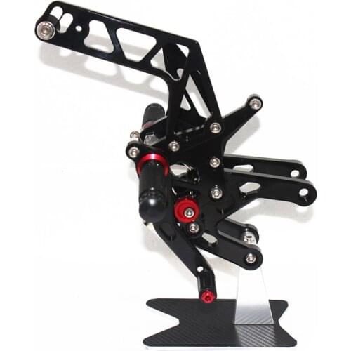 CNC Adjustable Footrests Foot Pegs Rider Rearsets Foot Rest Pedal For Yamaha YZF R1 2015 2016 2017 2018