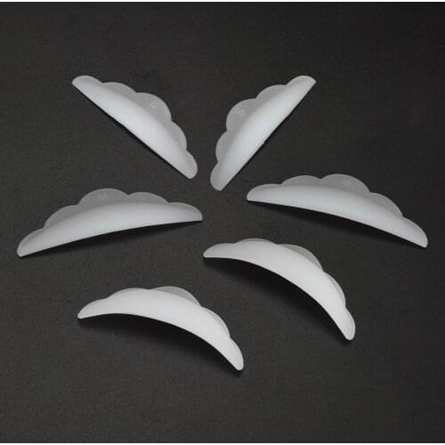 Funmix 5 Pairs Silicone Eyelash Perm Pad Recycling Lashes Rods Shield Lifting 3D Eyelash Curler Accessories Applicator Tools