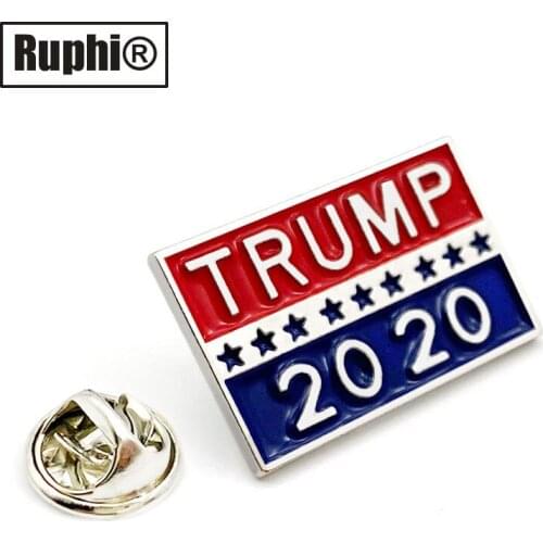 Trump 2020 pin badge brooch American election Republican campaign metal pin souvenir gifts jewelry