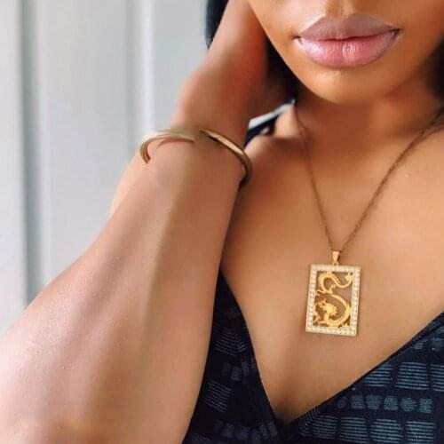 Vintage Dragon Pendant Necklaces for Women Men Stainless Steel Gold Choker Cubic Zirconia Necklace Mascot Ornaments Jewelry Gift