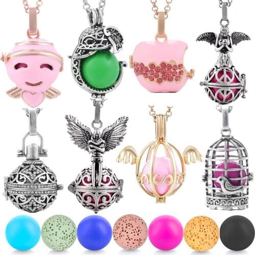 Vocheng 8 designs for Mexico Chime Music Ball Locket Necklace Vintage Pregnancy Necklace for Pregnant Women VA-088