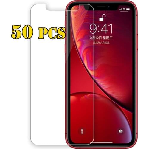 50pcs 2.5D Tempered Glass Screen Protector Tough Shield Film Guard For iPhone 13 Pro Max 12 Mini 11 XS XR X 8 7 6 Plus SE 5 5S