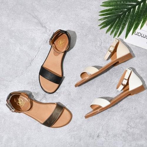 SKLFGXZY New Summer Style Women Sandals Fashion The Beach Womens Shoes Real Cowhide Lady Sandals