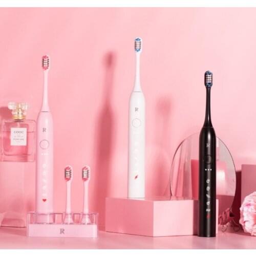 Sound wave fully automatic rechargeable student party soft fur couples set gift box with electric toothbrush J03