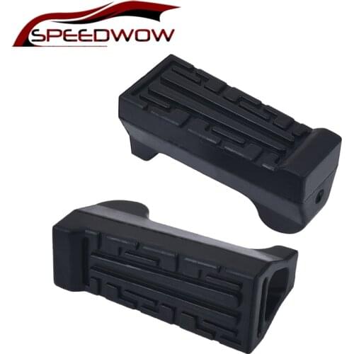 SPEEDWOW 1Pair Motorcycle Front Foot Rests Pedals Footrest Rubber Pad For Yamaha YBR 125 Motorcycle Parts New Arriver