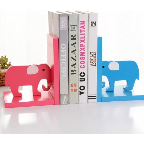 1pcs Book Student Cartoon Creative Wood Book Stand Office Cute Elephant Creative Book Stand
