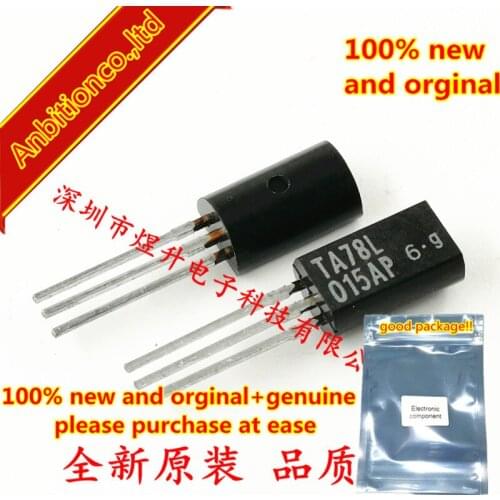 10pcs 100% new original TA78L015AP 15V THREE TERMINAL POSIVIVE REGULATORS TO-92L in stock