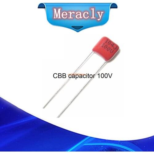 10pcs 100v 18NF 183J 100NF 0.1UF 104J 150NF 0.15UF 154J 220NF 0.22UF 224J P5MM 5MM pitch DIP CBB Polypropylene film capacitor