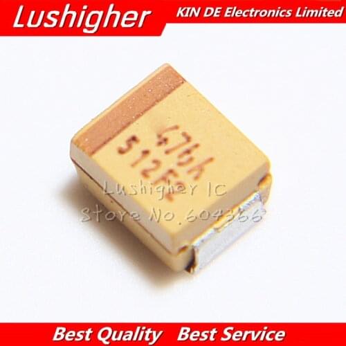10pcs B Case 3528 47uF 10V 476 476A SMD 10% Tantalum Capacitor