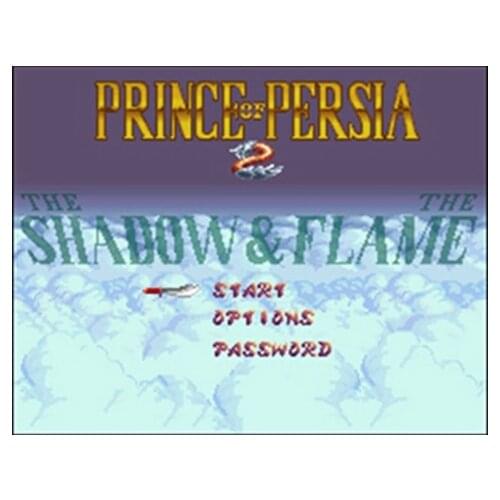 Prince of Persia 2 - The Shadow & The Flame USA Version 16 bit English Big 46 pins Grey Game Card For NTSC Game Player