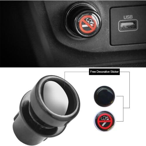 2 Pcs Car Cigarette Lighter Dust Cover Car Charger Cigarette Lighter Plug With Anti-childrens Accidental Touch Mark