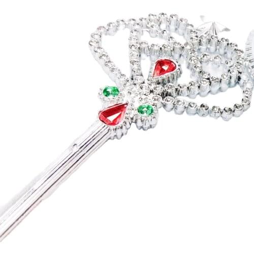 6 pc 15.5Inch Girls Kids Wand Crown Princess Birthday Wedding Bridal birthday party Favors Favour Dressing Pretend carnival loot