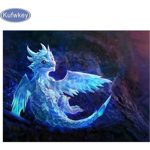 DIY 5D Diamond Mosaic "dragon" 5D Full Diamond Painting Cross Stitch Kits Square Diamond Embroidery Home Decoration B16