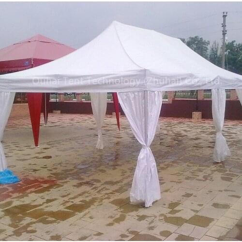 40x40x2.0mm 4 x 8m Professional Aluminum Pop Up Gazebo Wedding Marquee Tent Leisure Shelter Awning with 6pcs Leg Decorations