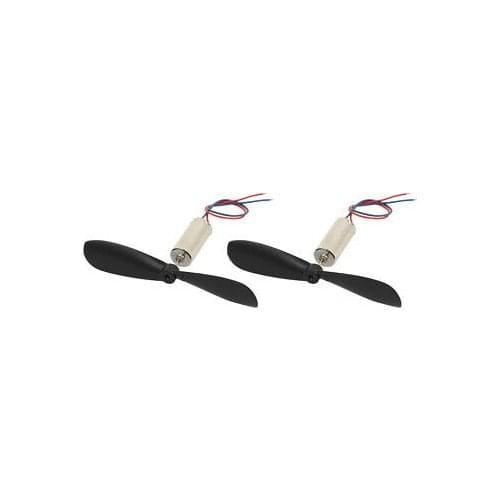 2Pcs DC 1.5V 40000RPM 614 Coreless Motor w CCW Propeller for RC Helicopter