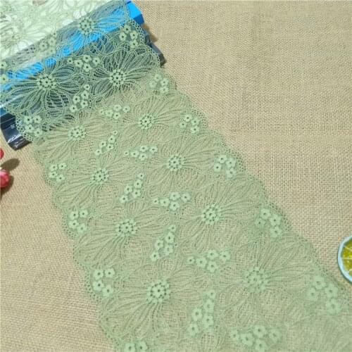 E1742-2 21CM color spandex stretch silver lace knit Indonesian wedding dress