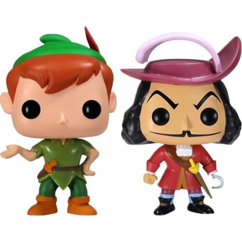 Funko pop CAPTAIN HOOK #26 PETER PAN #25 Action Figure Toys Collection Dolls Gifts for Children POP Figure