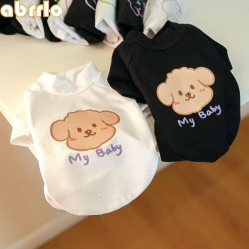 Dog T Shirt Cute Print Baby Dog Clothes For Small Dogs Cats Puppy Spring Summer Sweatshirt Pug French Bulldog Chihuahua Costume