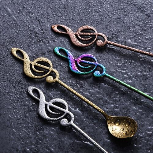 10 Music Note Favor Spoons Clef Coffee Tea Spoon Stirrers