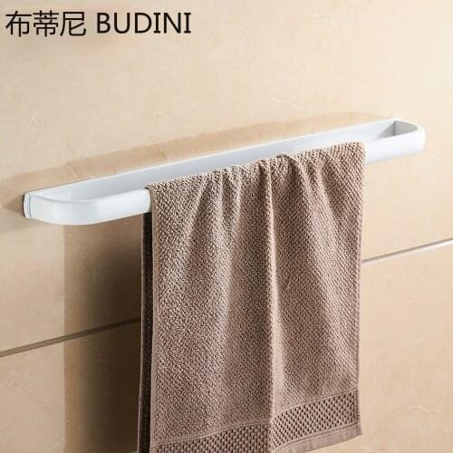 Copper Brass Single Towel Bar Towel Holder Black/White/Golden/Chrome Wall Towel Hanger Bathroom Accessories Shelf Rack