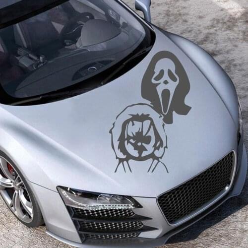 Fashion Horror Movie Characters Stickers On The Car Car Both Body Stickers Decal Car Wrap Vinyl Film Automobiles Products Car