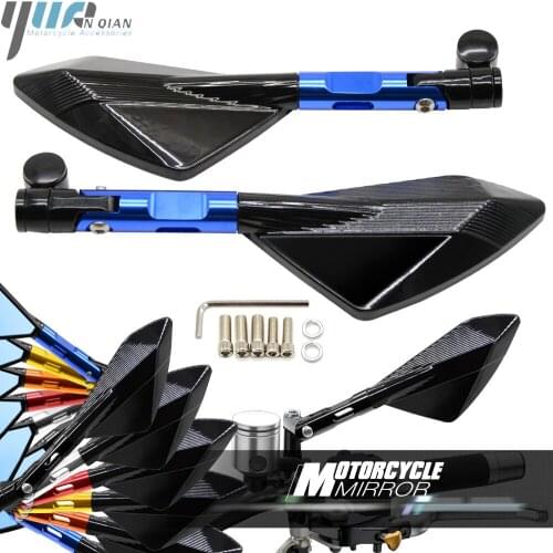 Motorcycle accessories side Mirror CNC Aluminium Rear View Mirrors For yamaha mt 09 mt 07 mt10 R3 R6 fz6 tmax 530 XMAX nmax 155