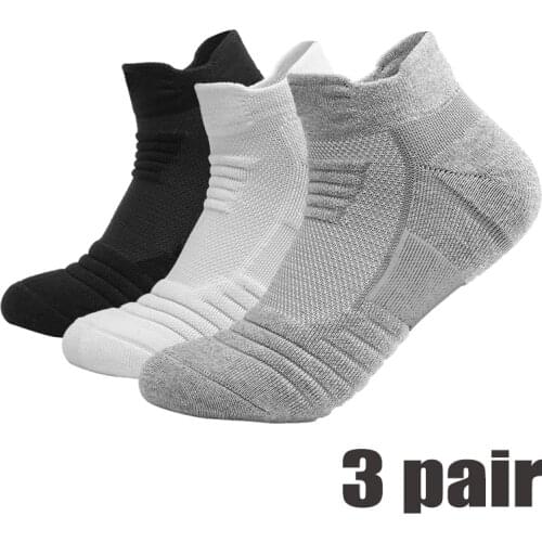 Mens Socks Cotton Breathable Crew Sports Hiking Socks running cycling basketball soccer Socks 3 Pairs EU 39-46