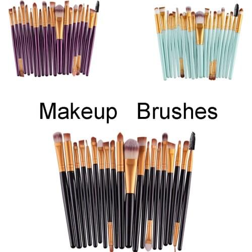20PCS Makeup Brushes Set Eye Shadow Foundation Powder Eyelash Make Up Brush Cosmetic Beauty Tool