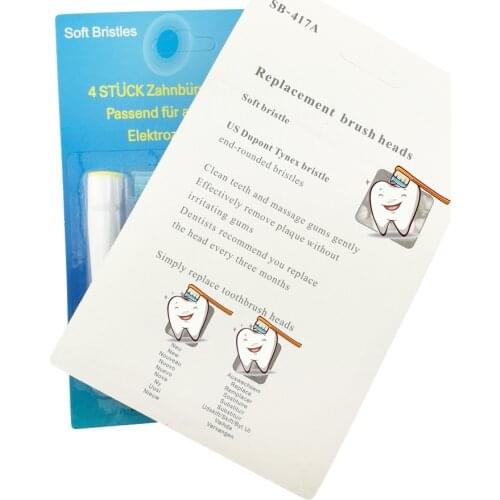SB-417A SB417A Dual Clean Electric Toothbrush Heads Oral Heygiene Care 4pcs(1pack) Free Shipping