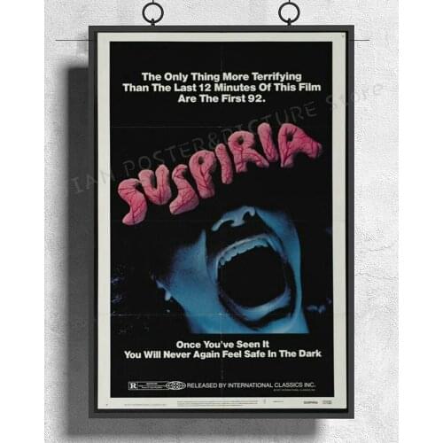 NJ430 SUSPIRIA Movie Horror Dario Argento Opera Wall Sticker Silk Poster Art Home Decoration