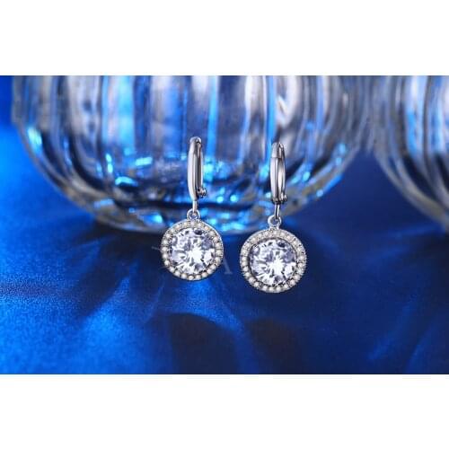 2021 NEW Korean style trend Europe color Crystals from Swarovskis Earrings With Charm for Women Gift Fine jewelry