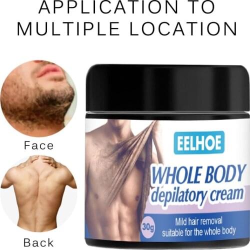 New Men Beard Hair Removal Cream 10/20/30/50g Body Hair Removal Cream No Razor Beard Hair Supplies 2021 Hot Sale TSLM1