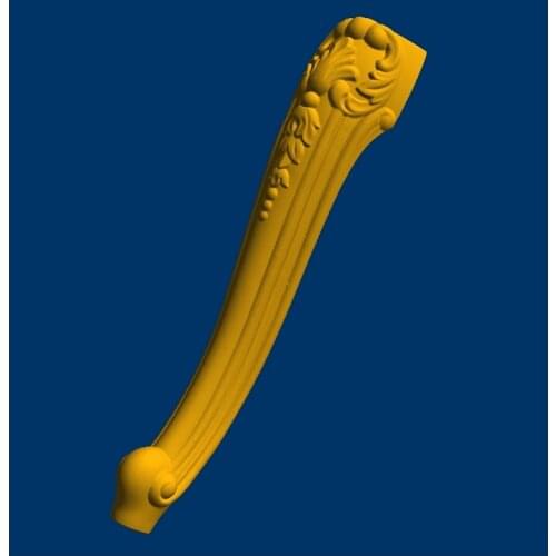 New models 3d model relief for cnc in STL file format Furniture leg--85