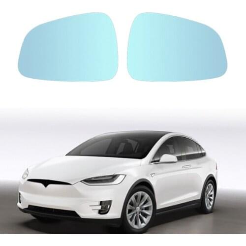 Front Left Right Anti-Fog Rear View Mirror Lens Glass for Tesla Model X Rearview Mirror